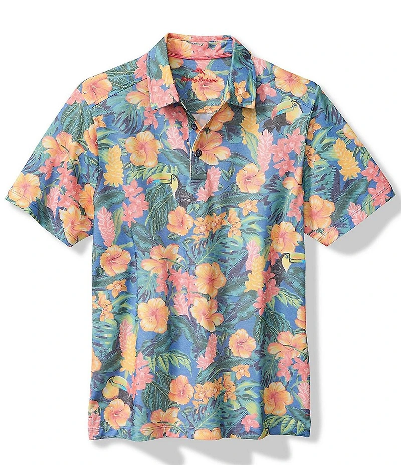 Tommy Bahama Short Sleeve Toucan Paradise Polo Shirt