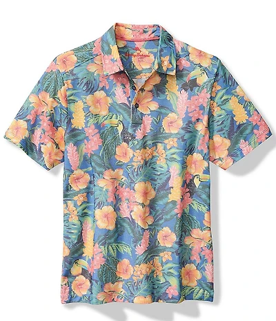 Tommy Bahama Short Sleeve Toucan Paradise Polo Shirt