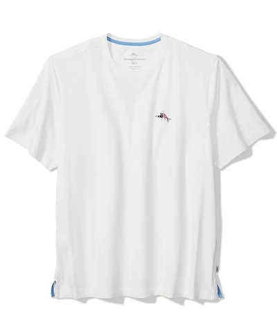 Tommy Bahama Big & Tall Bali Skyline American Flag Short Sleeve T-Shirt