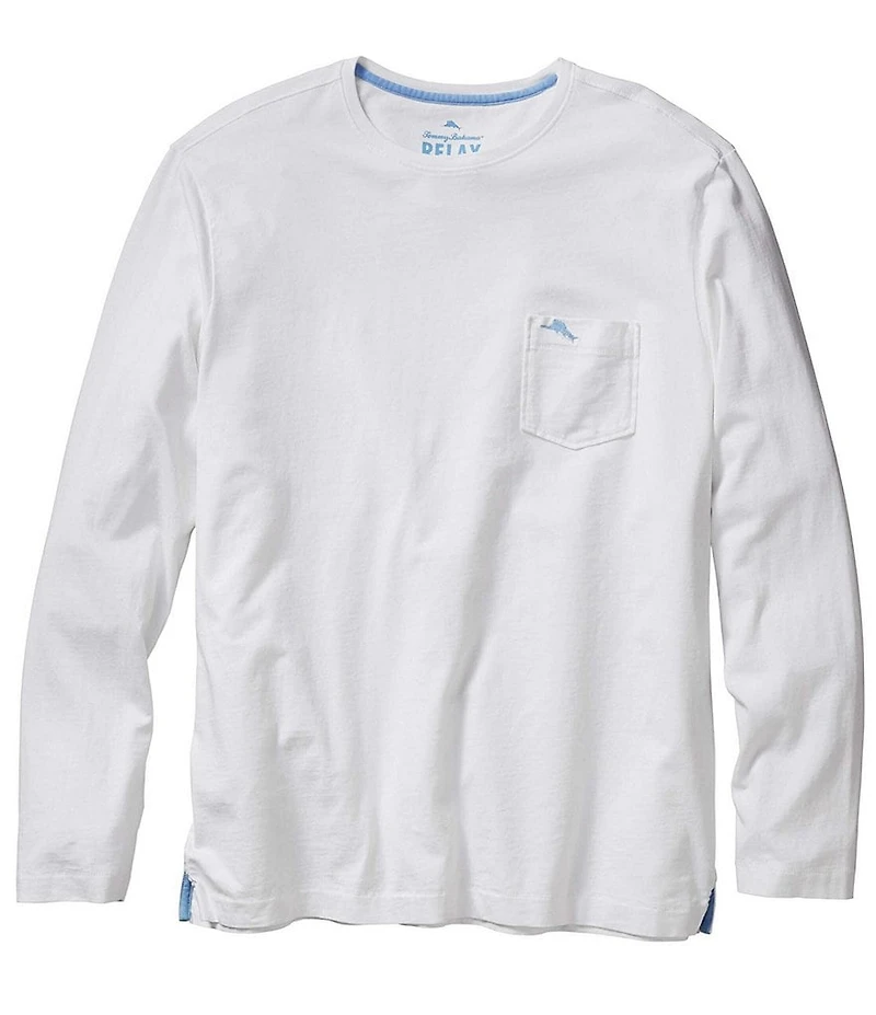 Tommy Bahama Big & Tall Long Sleeve Crew Neck Bali Skyline T-Shirt