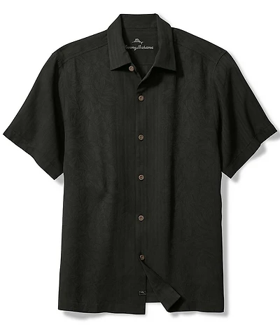 Tommy Bahama Big & Tall Maui Border Short Sleeve Woven Shirt