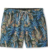 Tommy Bahama Big & Tall Naples Feira Fronds 8#double; Inseam and 9#double; Inseam Swim Trunks