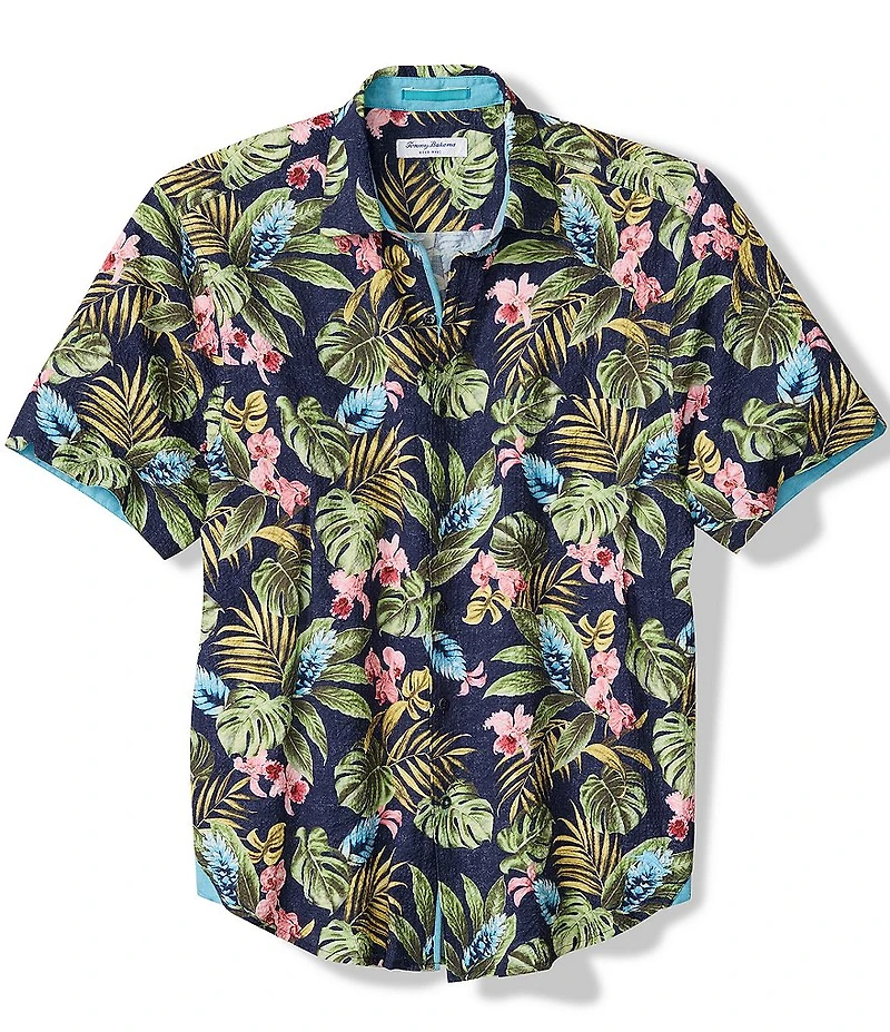 Tommy Bahama Big & Tall Nova Wave Selva Gardens Short Sleeve Woven Shirt