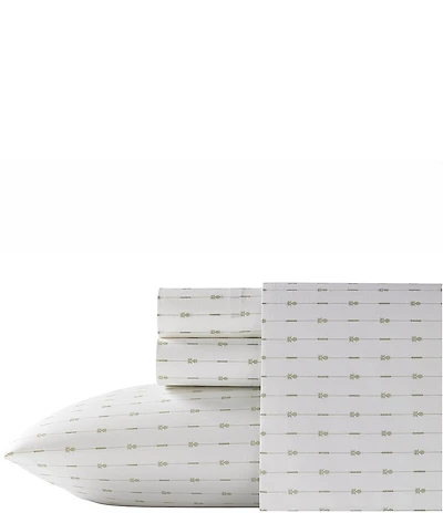 Tommy Bahama Pineapple Pinstripe Stonewashed 200-Thread-Count Cotton Percale Sheet Set