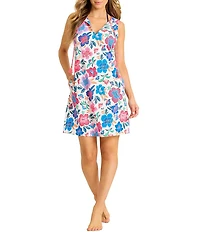 Tommy Bahama Tropi Floral Spa Dress Swim Cover-Up