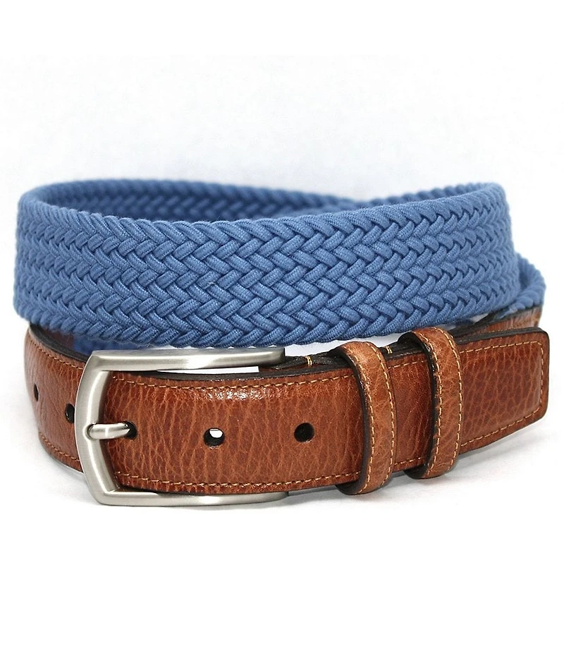Torino Leather Company Italian Woven Cotton Stretch Belt