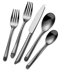 Towle Silversmiths Forged Satin Wave 20-Piece Stainless Steel Flatware Set