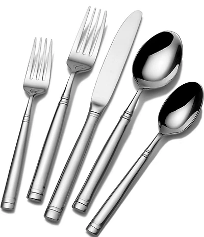 Towle Silversmiths Stephanie 20-Piece Stainless Steel Flatware Set