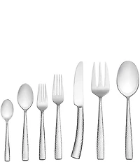 Towle Silversmiths Textured 42-Piece Stainless Steel Flatware Set