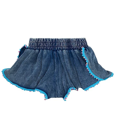 Tractr Big Girls Pom Pom Shorts