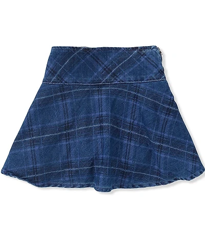 Tractr Big Girls Plaid Flared Skort