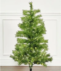 Trimsetter 4-ft. Pre-Lit Green Tinsel Christmas Tree