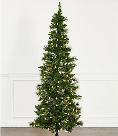 Trimsetter 7-ft. Slim Austrian Pine LED Pre-Lit Christmas Tree