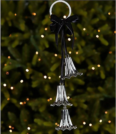 Trimsetter An Elegant Affair Collection Silver Bell Trio Door Handle Decorative Ornament