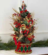 Trimsetter Christmas Magic Collection 29#double; Decorative Tree with Drum Base