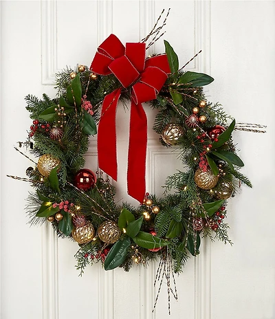 Trimsetter Christmas Magic Collection 30#double; Pre-Lit Decorative Wreath
