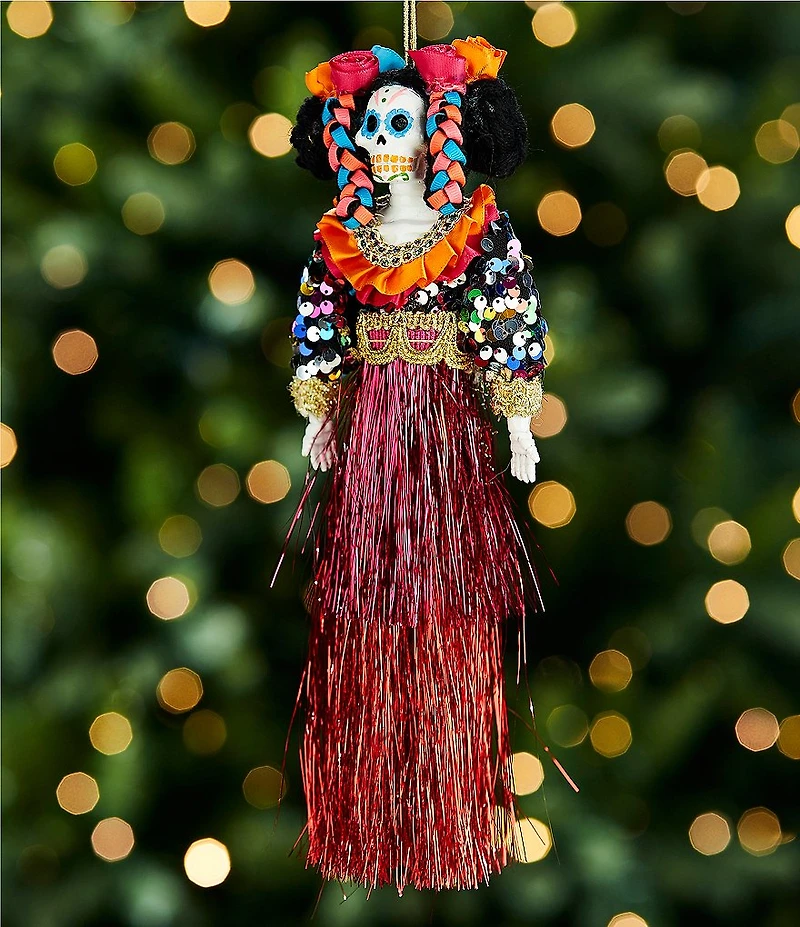Trimsetter Feliz Navidad Collection Dia De Los Muertos Female Skeleton Ornament
