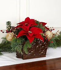 Trimsetter Feliz Navidad Collection Poinsettia Arrangement