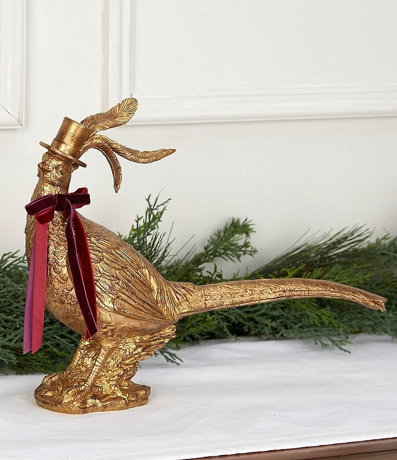 Trimsetter Grandeur Collection Gold Pheasant Figurine