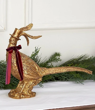 Trimsetter Grandeur Collection Gold Pheasant Figurine