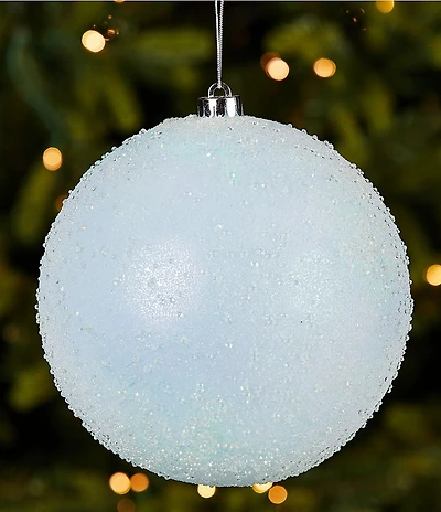 Trimsetter Luxe Lodge Collection Ice Blue Shatterproof Ball Ornament