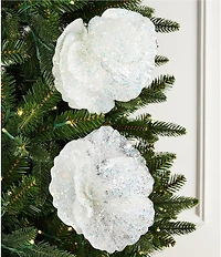 Trimsetter Luxe Lodge Collection Iridescent Flower Pick, Set Of 2