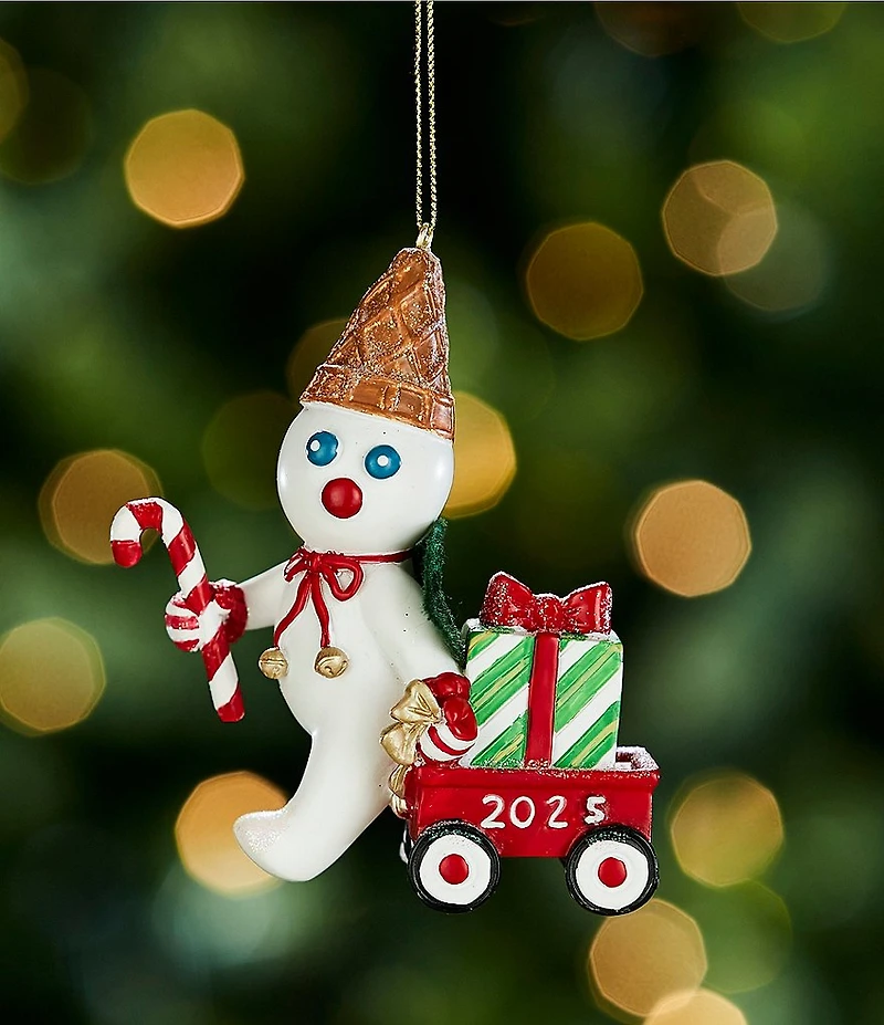 Trimsetter Mr. Bingle Collection 2025 Dated Mr. Bingle with Wagon Ornament