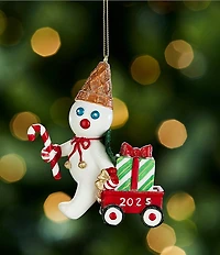 Trimsetter Mr. Bingle Collection 2025 Dated Mr. Bingle with Wagon Ornament