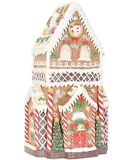 Trimsetter Santa Claus Lane Collection Tall Frosted Gingerbread House