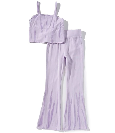 Truce Big Girls Tie-Dye Flare Leg Matching Two-Piece Set