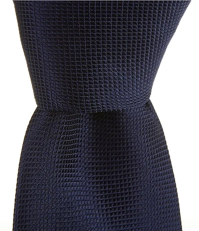 Turnbury Big & Tall Taika Bold Solid 3 3/8#double; Silk Blend Tie