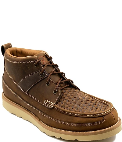 Twisted X Men's 4#double; Woven Leather Boots