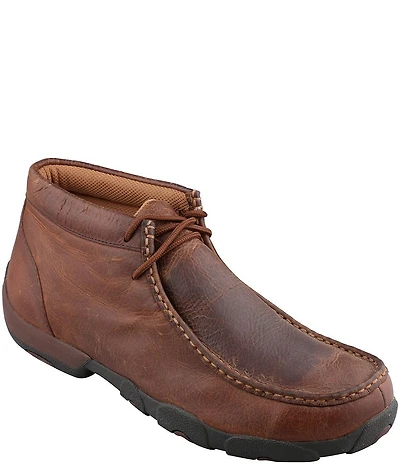 Twisted X Men's Driving Leather Moc Toe Chukka Boots