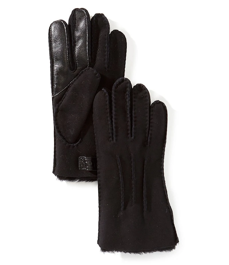 UGG Men's Contrast Sheepskin Tech Gloves