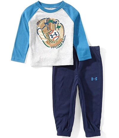 Under Armour Baby Boys Long Sleeve Baseball Tee & Jogger Pant Set