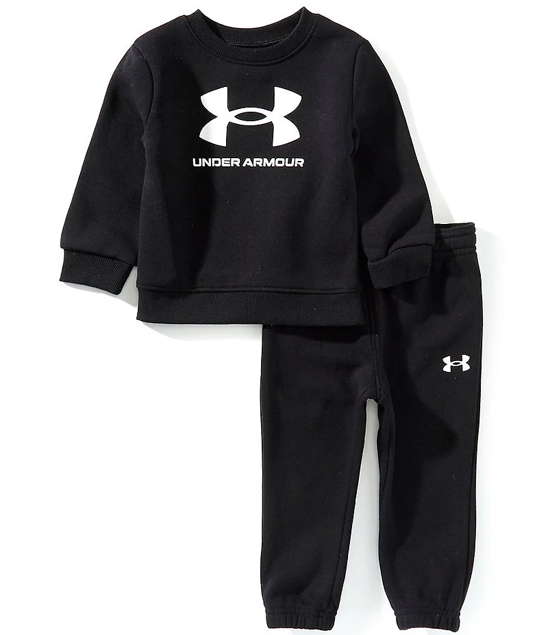 Under Armour Baby Boys Long-Sleeve Big Logo Fleece Sweatshirt & Matching Jogger Pants Set