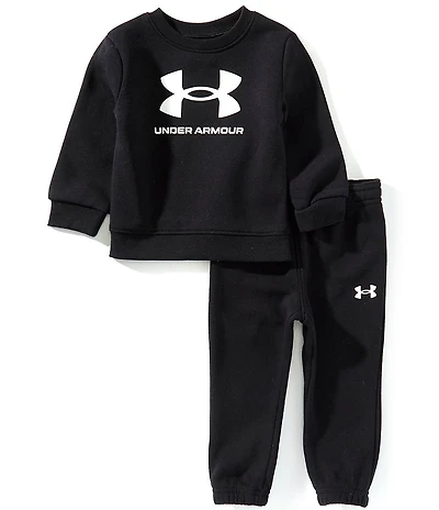 Under Armour Baby Boys Long-Sleeve Big Logo Fleece Sweatshirt & Matching Jogger Pants Set