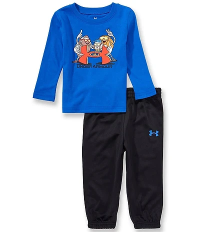 Under Armour Baby Boys Long Sleeve Sport Logo Tee & Jogger Pants Set