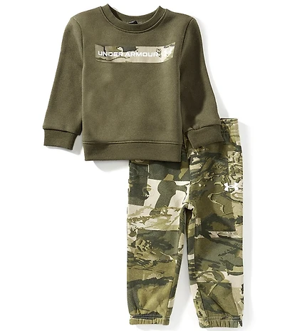 Under Armour Baby Boys Rival AOP Pullover T-Shirt & Jogger Set