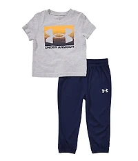 Under Armour Baby Boys Short Sleeve Tech T-Shirt & Jogger Pants Set