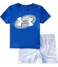 Under Armour Baby Boys Short-Sleeve UA Tech T-Shirt & Performance Athletic Shorts Set