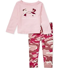 Under Armour Baby Girls Long Sleeve Camo Logo Top & Pants Set