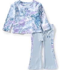 Under Armour Baby Girls Long Sleeve Printed T-Shirt & Tunic Flare Jogger Pants