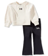 Under Armour Baby Girls Long Sleeve Velour Tee & Flare Leggings Set