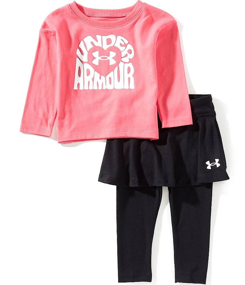 Under Armour Baby Girls Motion T-Shirt & Skirt-Legging Set