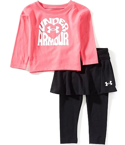Under Armour Baby Girls Motion T-Shirt & Skirt-Legging Set