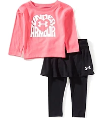 Under Armour Baby Girls Motion T-Shirt & Skirt-Legging Set