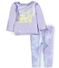 Under Armour Baby Girls Printed Long Sleeve T-Shirt & Leggings Set