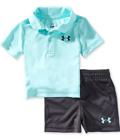 Under Armour Baby Boys Short Sleeve Polo Shirt & Coordinating Speed Tech Performance Shorts Set