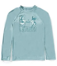 Under Armour Big Boys Long Sleeve Tech Hybrid Fill Graphic T-Shirt